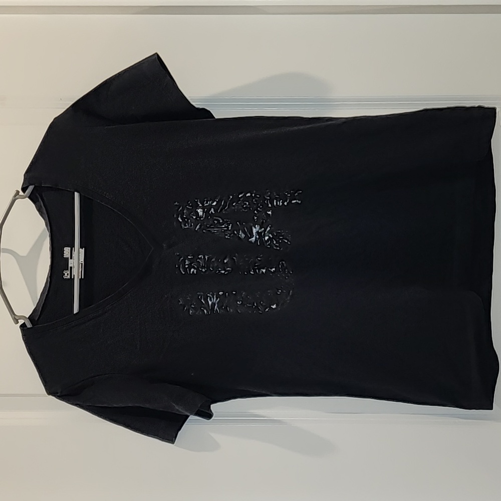 Under Armour Black on Black V-neck Tee